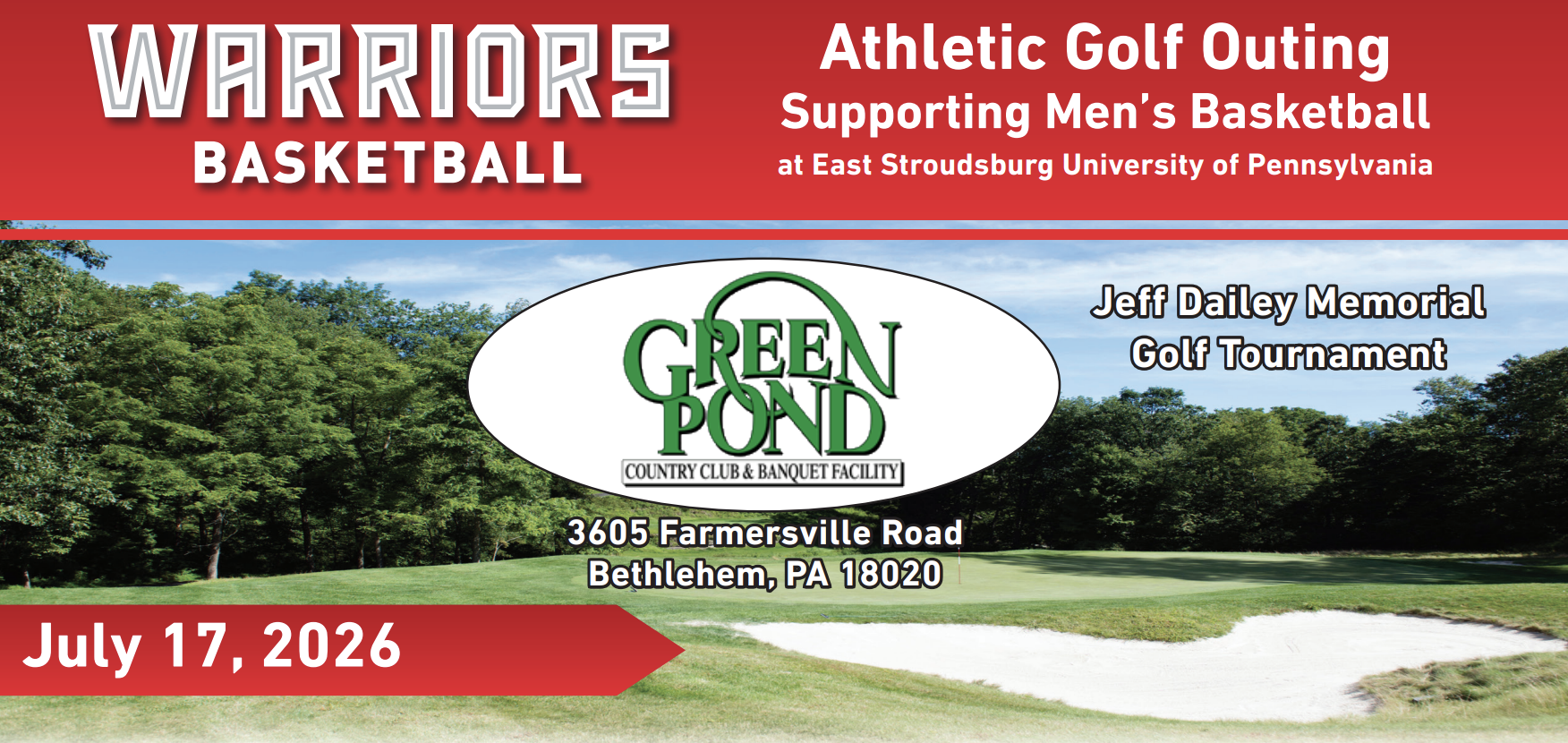 Warriors Basketball Golf Outing Supporting Men's Basketball