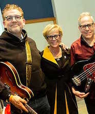 ESU President Marcia G. Welsh, Ph.D., with Chris Paradysz '84 and Mike Visceglia